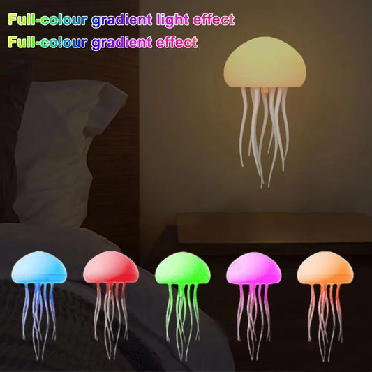 Jellyfish Light Type-C Charging Cute Jellyfish Bedside Lamp Flexible Tentacles